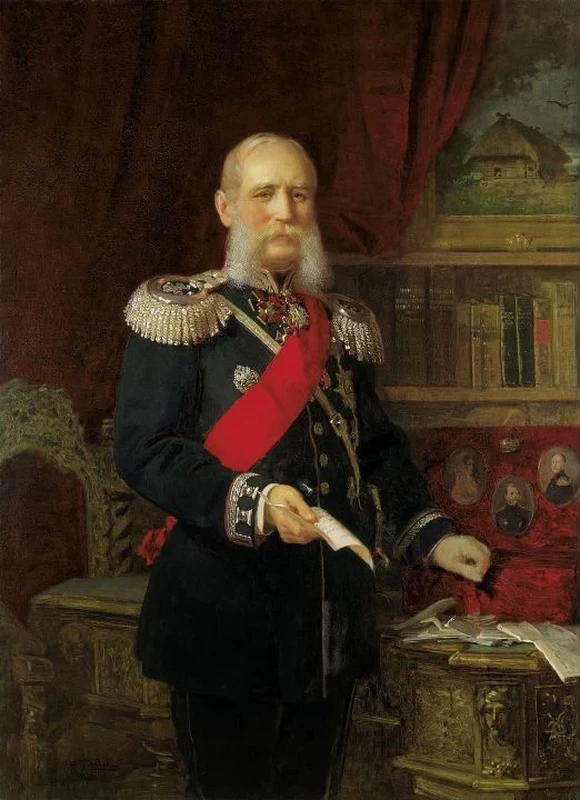 Ritratto del dottor Philipp Karell (1806 - 1886), medico privato degli zar Nicolai I e Alessandro II